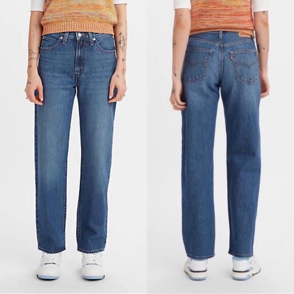 Levi’s 94’ Baggy Mid-Rise Straight Leg Jeans Size 24x31 in I’m Never Wrong - Picture 1 of 9
